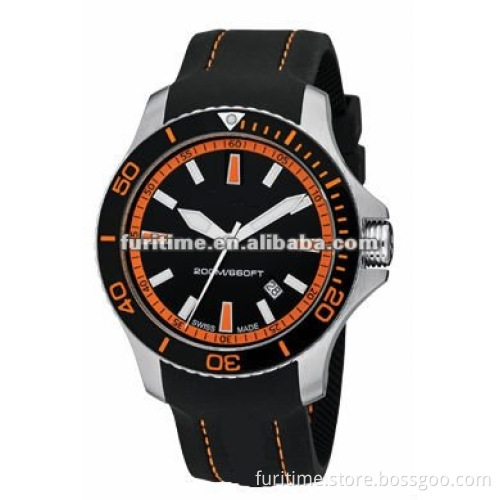 diving men watch coulourful dial watch cool style watch quatrz japna movt stainless steel back